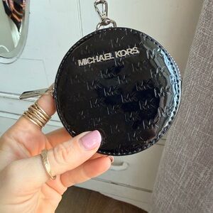 Michael Kors Glossy Black Coin Holder